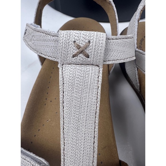 TAOS Womens Sandals Off White White Leather Arch Comfort Support Work US 7M - Picture 13 of 17